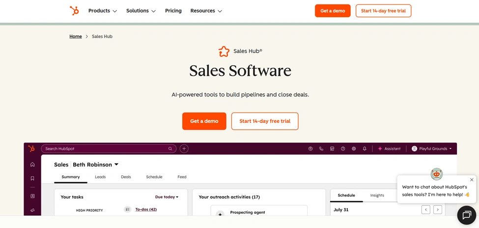 HubSpot Sales Hub