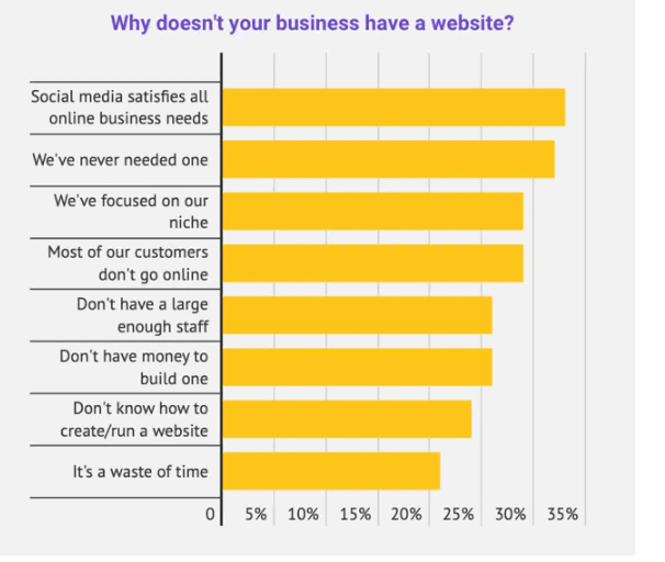 reason businesses dont have a website